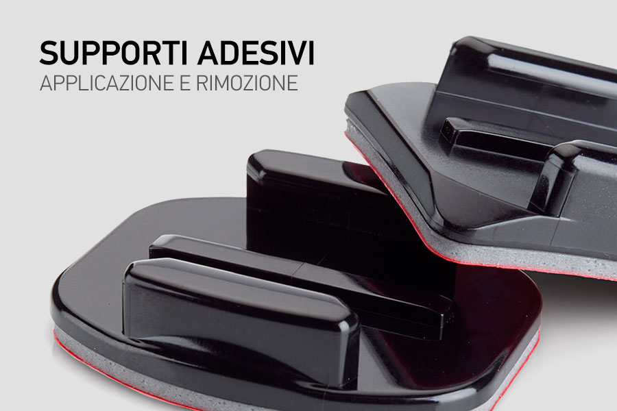 Applicare e Rimuovere i Supporti Adesivi GoPro