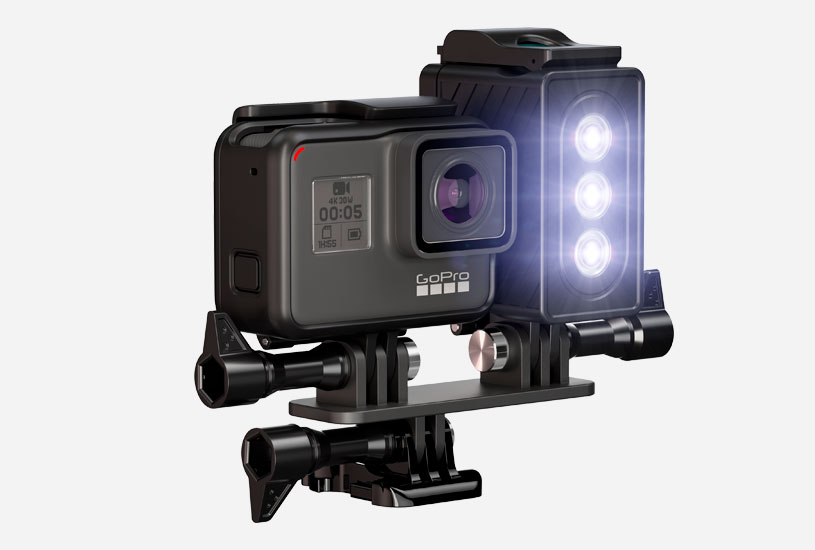 illuminazione subacquea gopro