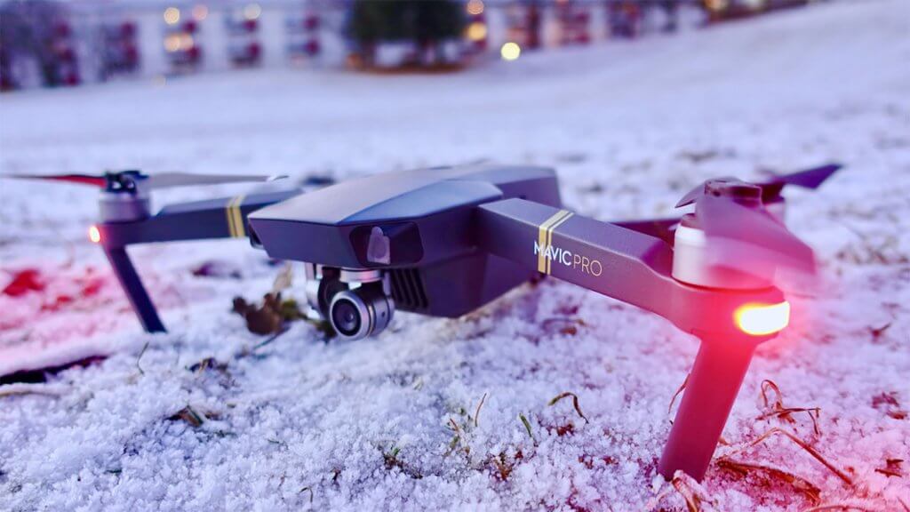 scattare foto invernali drone dji