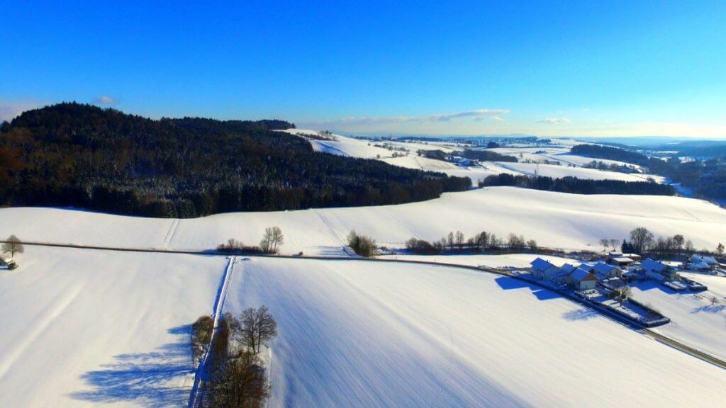scattare foto invernali drone dji