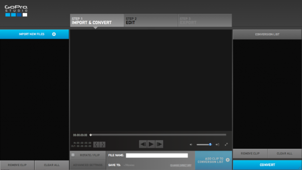 GoPro Studio - STEP1