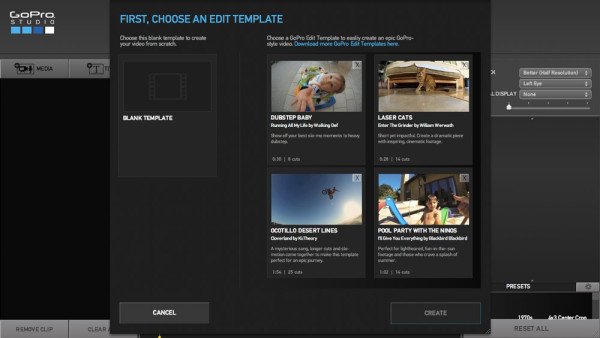 GoPro Studio 2.0 STEP2 - Template