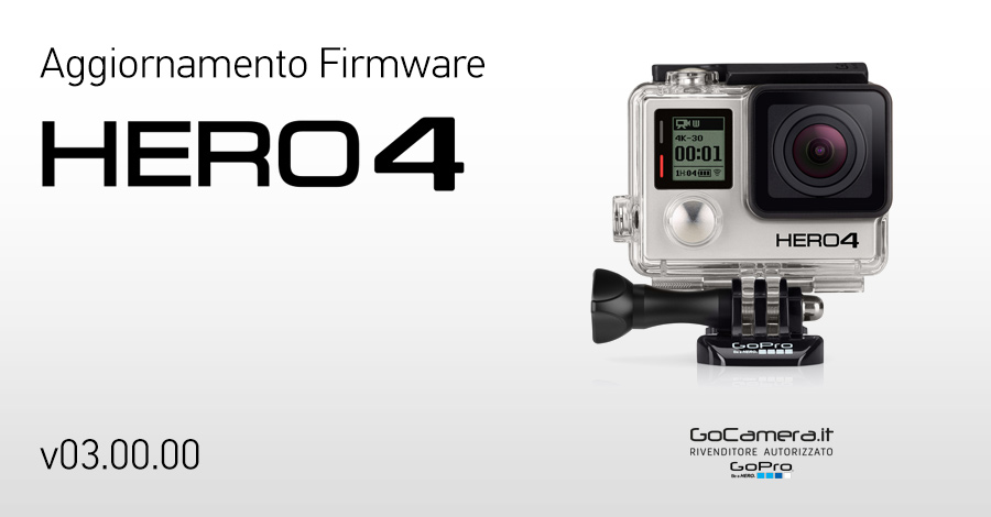 Aggiornamento GoPro HERO4 Versione 3.0