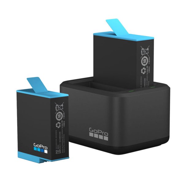 GoPro Caricabatterie doppio con batteria per HERO9 Black