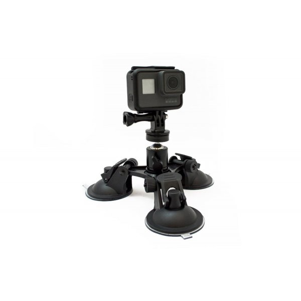 GoCamera Supporto Tripla Ventosa per GoPro