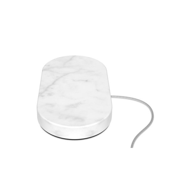 Einova Dual Wireless Charging Stone - Marmo Bianco