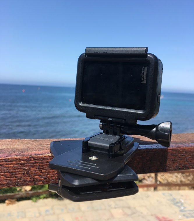 Morsa con Supporto per GoPro per fissaggio ultra rapido
