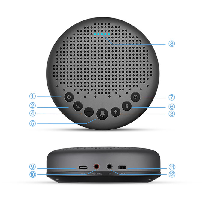 eMeet Luna Bluetooth Speakerphone