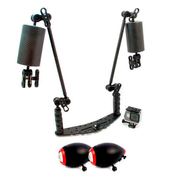 Starter Kit Completo Subacquea GoPro HERO6 Black con Luci